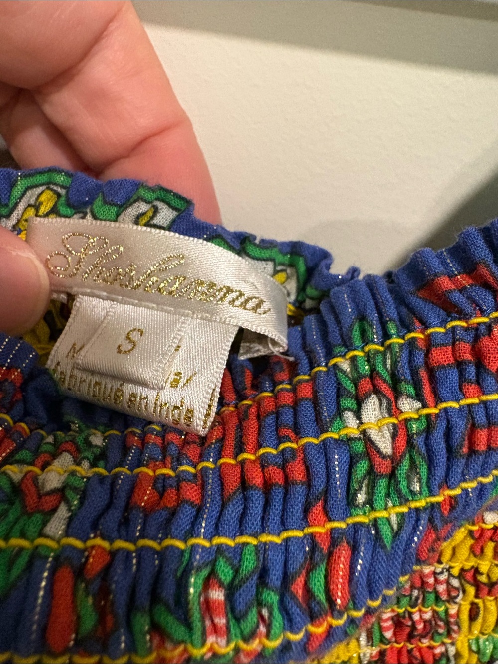 Shoshanna Geometric Smocked MIDI Dress Small - Picture 4 of 6